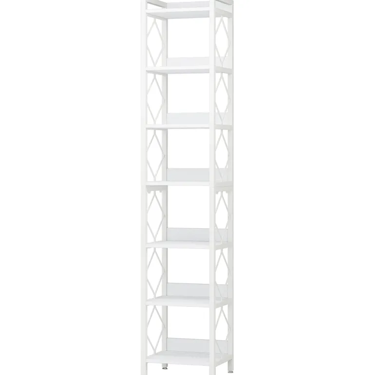 Discount Tribesigns 7-Tier Corner Shelf, 78.7" Narrow Bookshelf Corner Bookcase
