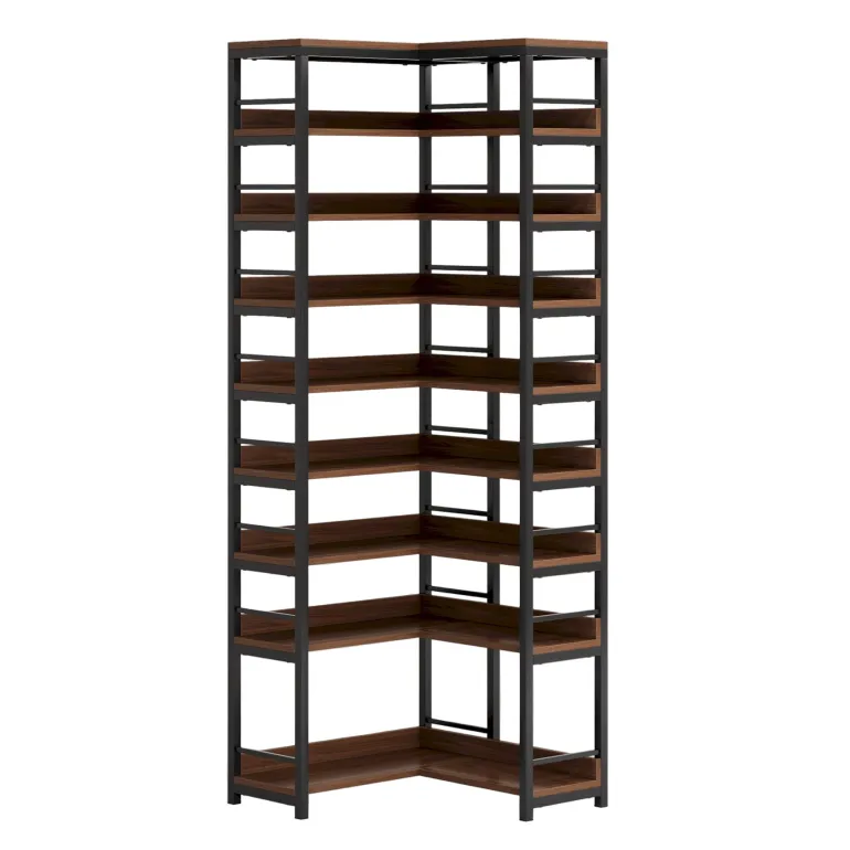 Hot Tribesigns 9-Tier Corner Shoe Rack, Freestanding Shoe Storage Shelf