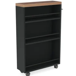 Shop Tribesigns 4-Tier Storage Cart, Slim Rolling Narrow Kitchen Cart for Small Place