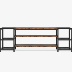 Hot Tribesigns TV Stand, 3-Tier Media Entertainment Center for TV up to 85"
