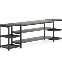 Hot Tribesigns TV Stand, 3-Tier Media Entertainment Center for TV up to 85