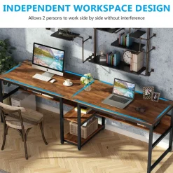 New Tribesigns Two Person Desk, 78.7