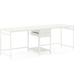 Store Tribesigns Two Person Desk, 78’’ Double Computer Desk with Drawers