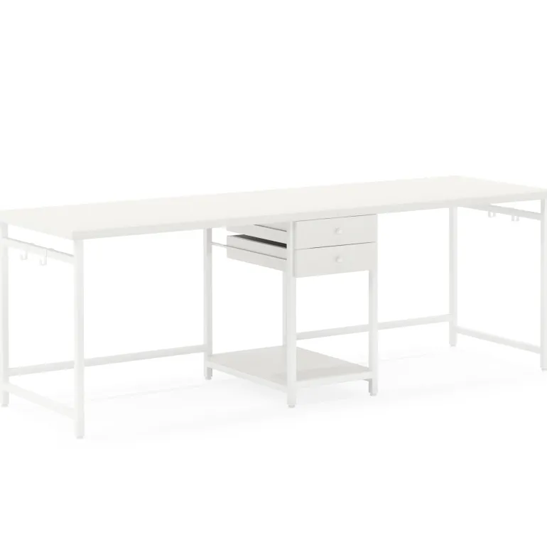 Store Tribesigns Two Person Desk, 78’’ Double Computer Desk with Drawers
