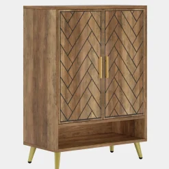 Flash Sale Tribesigns Walnut Shoe Cabinet, 6-Tier Wooden Shoe Organizer with Adjustable Shelves