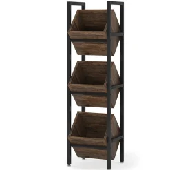 Best Tribesigns Wine Rack, 3 Tier Freestanding Wine Storage Stand
