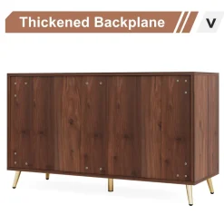 New Tribesigns Wood 6 Drawer Chest, Storage Cabinet Dresser with Metal Legs