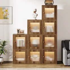 Online Tribesigns Wood Bookshelf, 63