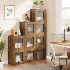 Online Tribesigns Wood Bookshelf, 63