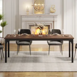 Online Tribesigns Wood Dining Table, 70.9