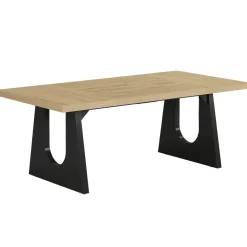 Fashion Tribesigns Wood Dining Table, 70" Rectangular Kitchen Table for 6 - 8 People