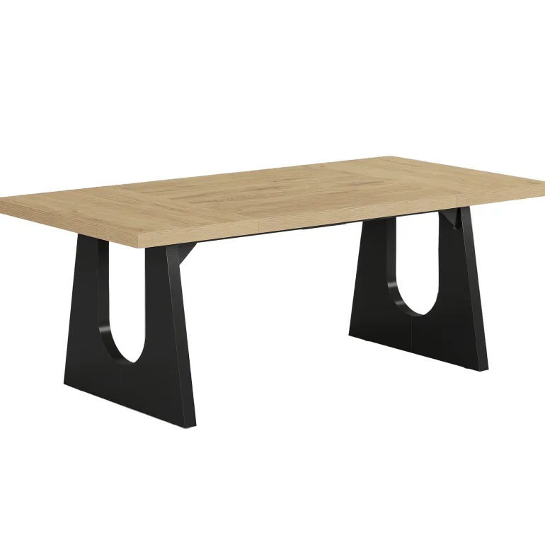 Fashion Tribesigns Wood Dining Table, 70" Rectangular Kitchen Table for 6 - 8 People