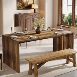 Discount Tribesigns Wood Dining Table, 63