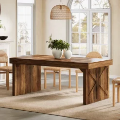 Fashion Tribesigns Wood Dining Table, 63
