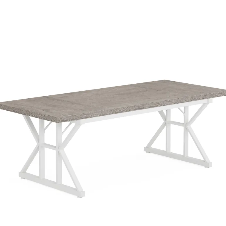 Flash Sale Tribesigns Wood Dining Table, Farmhouse 70.8" Kitchen Table for 6 People