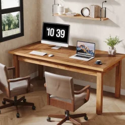 Cheap Tribesigns Wood Executive Desk, 70.9
