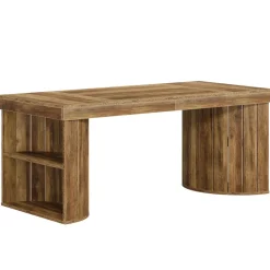 New Tribesigns Wood Executive Desk, 63" Computer Desk Office Desk with Storage