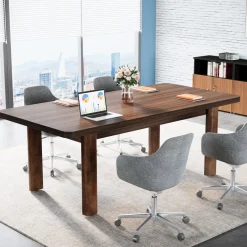 Cheap Tribesigns Wood Executive Desk, 62.99