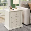 Cheap Tribesigns Wood Nightstand, Modern End Table Bedside Table with 3 storage Drawer