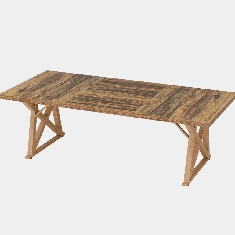 Best Tribesigns Wooden Dining Table, 71" Kitchen Dinner Table for 6 to 8 People
