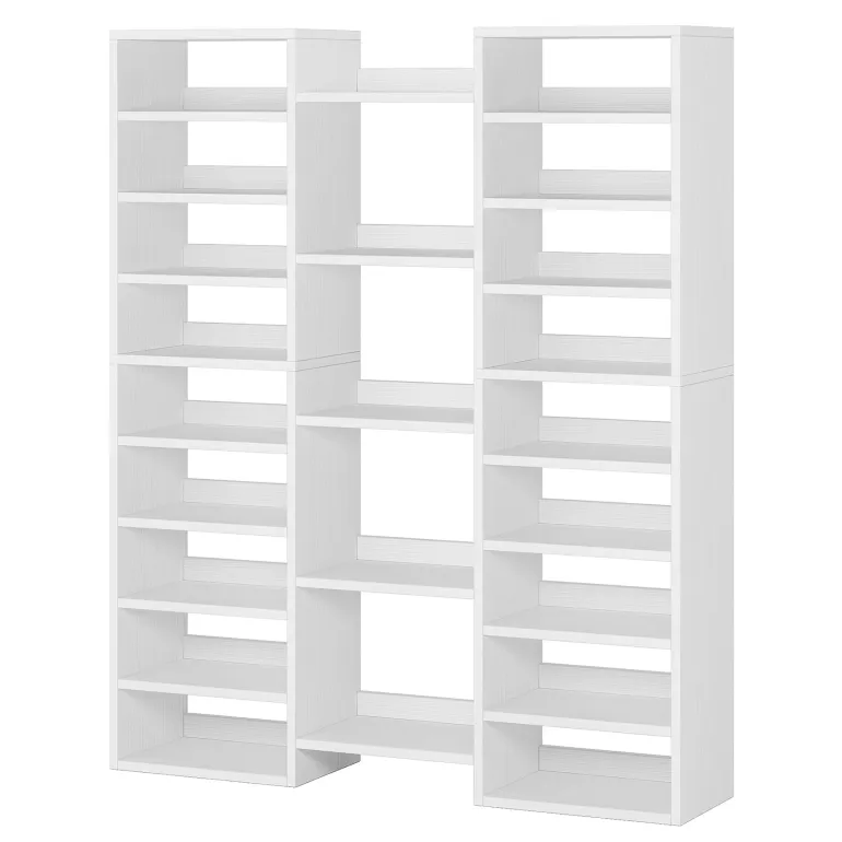 Best Tribesigns Wooden Shoe Rack, Freestanding Shoe Organizer with 23 Storage Shelves