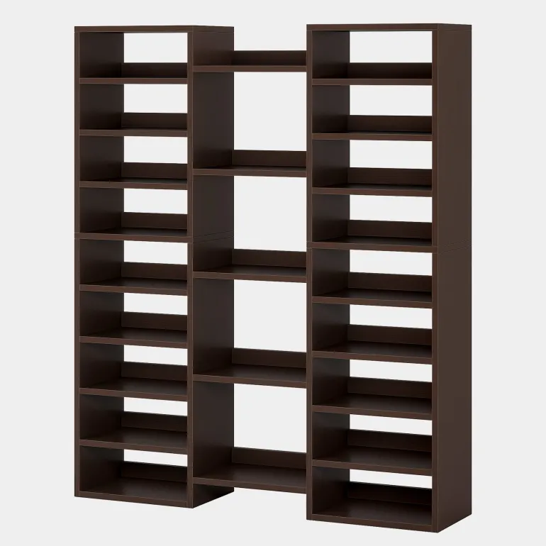 Best Tribesigns Wooden Shoe Rack, Freestanding Shoe Organizer with 23 Storage Shelves